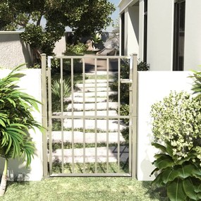 Záhradná brána 100x150 cm, nehrdzavejúca oceľ