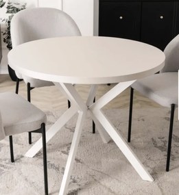 DORIAN Rozkladací stôl 80-160 cm kašmír/biely