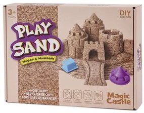 KIK Magický kinetický piesok 750g + formičky - súprava zámok