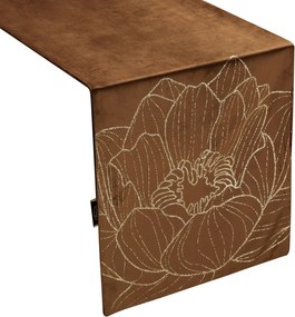 OBRUS BLINK 13 35X140 CM HNEDÝ
