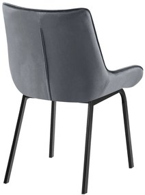 Stolička Saranda zamat - tmavo šedá