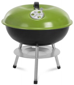 Fieldmann - Stolný gril na uhlie zelená/čierna