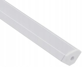 BERGE LED hliníkový profil rohový 2m biely - sada