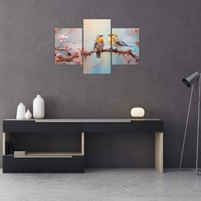 Obraz - Zamilovaní vtáčiky (90x60 cm)