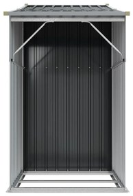 Záhradná kôlňa antracitová 277x93x179 cm pozinkovaná oceľ