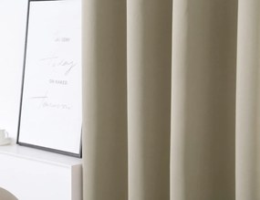 Záves OXFORD 140x250 cm, svetlobéžový Zavesenie: Riasiaca páska