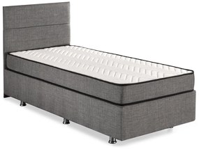 Jednolôžková posteľ Silver s úložným priestorom - sivá 80 x 180 cm