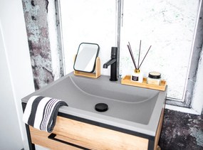 Laveo Albano, granitové umývadlo 600x440x122 mm, šedá, LAV-VGA1510T