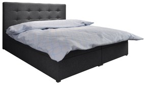 Manželská posteľ Boxspring 140 cm Fade 1 Comfort (tmavosivá) (s matracom a úložným priestorom). Vlastná spoľahlivá doprava až k Vám domov. 1055856