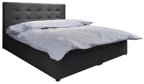 Manželská posteľ Boxspring 180 cm Fade 1 Comfort (tmavosivá) (s matracom a úložným priestorom). Vlastná spoľahlivá doprava až k Vám domov. 1055872