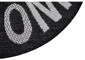 Antracitovosivá rohožka Hanse Home Weave Big Welcome, 50 x 80 cm