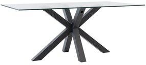 Stôl madie 160 x 90 cm čierny MUZZA