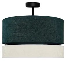 Duolla - Prisadený luster DOUBLE 1xE27/15W/230V pr. 40 cm zelená/šedá