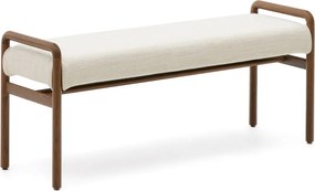 Krémová/v prírodnej farbe ženilková lavica Macaret – Kave Home