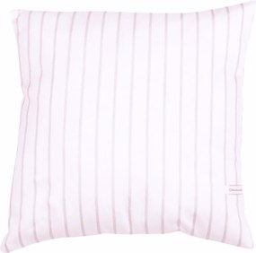 Pruhovaný vankúš púdrovo ružová 40x40cm