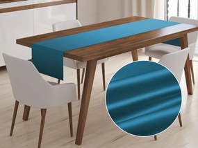 Biante Saténový behúň na stôl polyesterový Satén LUX-L050 Petrolejovo modrý 35x140 cm