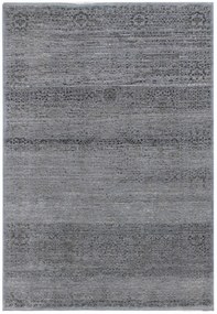 Diamond Carpets koberce Ručne viazaný kusový koberec Diamond DC-MAMLOOK jeans blue / black - 140x200 cm