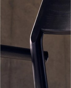 Čierna/béžová jedálenská stolička Falconera – Kave Home