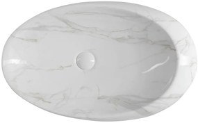 Sapho Sapho, DALMA keramické umývadlo 68x16,5x44 cm, carrara, MM317