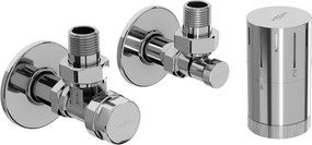 Mexen G05 uhlový termostatický set s krytom R, chróm - W901-958-904-01