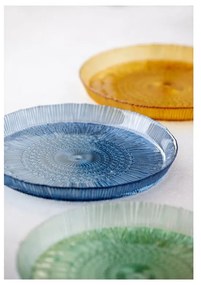 Oranžový sklenený servírovací tanier ø 30 cm Kusintha – Bitz