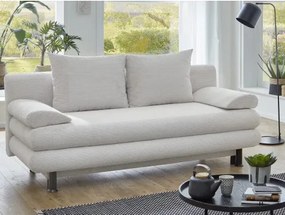 Rozkladacia pohovka Bert, krémová strukturovaná látka%