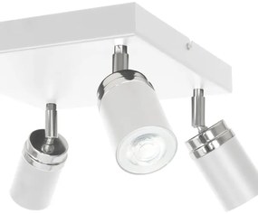 Bodové svietidlo RENO 4xGU10/8W/230V biela/chróm