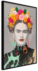 Artgeist Plagát - Majestic Frida [Poster] Veľkosť: 20x30, Verzia: Čierny rám