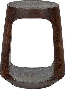 Okrúhly odkladací stolík z mangového dreva ø 33 cm Bayo – WOOOD