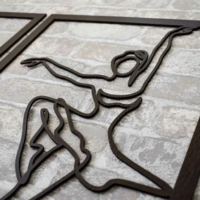 DUBLEZ | 3 dielny drevený obraz - Baletky