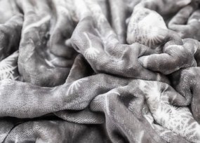 Mikroplyšové obliečky Púpava sivá 200x140cm+90x70cm TiaHome