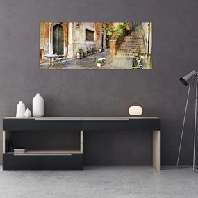 Obraz - Staré ulice Ríma (120x50 cm)