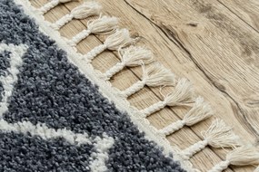 Kusový shaggy koberec BERBER ASILA sivý