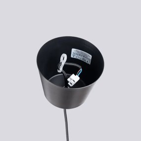 Sollux SL.1703 - Luster na lanku BILO 1xE27/15W/230V pr. 35 cm čierna