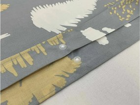 Bavlnené obliečky HOLLY REST sivé Rozmer obliečky: 70 x 90 cm | 140 x 200 cm