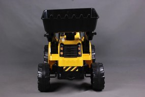Detské elektrické autíčko BestBerg BBCC-40Y - nakladač / od 3 rokov / nosnosť 30 kg / žltá