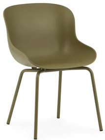 Stolička Hyg Chair – olivová/oceľ