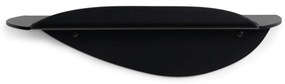 Čierna kovová polica 34 cm Pipa – Spinder Design