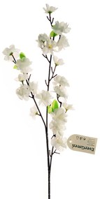 Umelá Sakura, 3 výhonky, v. 66 cm, biela