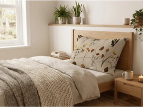 Polybavlnená obliečka na vankúš HERBAR POLY 50x70 cm, béžová