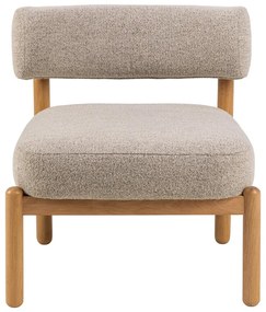 Béžové kreslo z textílie buklé Burley – Actona