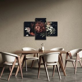 Obraz - Temné kvety (90x60 cm)