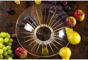 KRIŠTÁĽOVÁ MISA BOHEMIA PRESTIGE TIMELESS GOLD 320MM