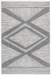 ELLE Decoration, Kusový koberec Gemini 106013 Silver z kolekcie Elle – na von aj na doma, 80x150, šedá, chodba / predsieň