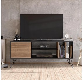 TV stolík/skrinka Mistique 140 (orech + čierna) . Vlastná spoľahlivá doprava až k Vám domov. 1102363