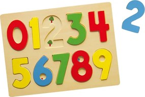 Puzzle skladačka na podložke Viga 58545 čísla