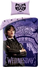 Obliečky Wednesday Nevermore Academy 140x200+70x90 cm