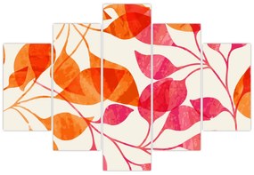 Obraz - Oranžové lístie (150x105 cm)