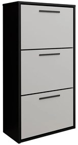 Skrinka na topánky Asper závesná Fr. biela/čierna