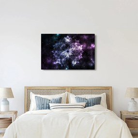 Obraz - Lotusová mandala vo vesmíre (90x60 cm)